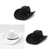 Vintage Cowboy Hat With Wide Brim For Summer Sun Protection And Breathability