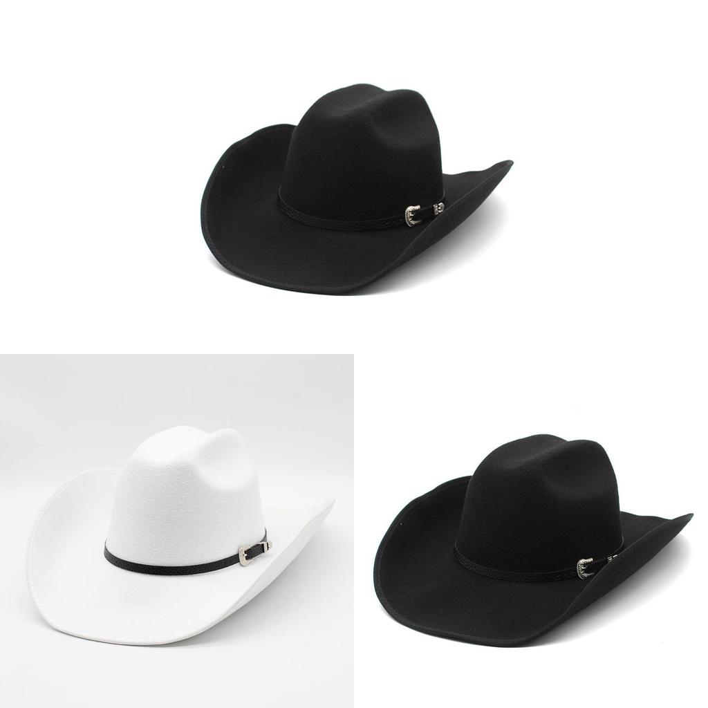 Vintage Cowboy Hat With Wide Brim For Summer Sun Protection And Breathability