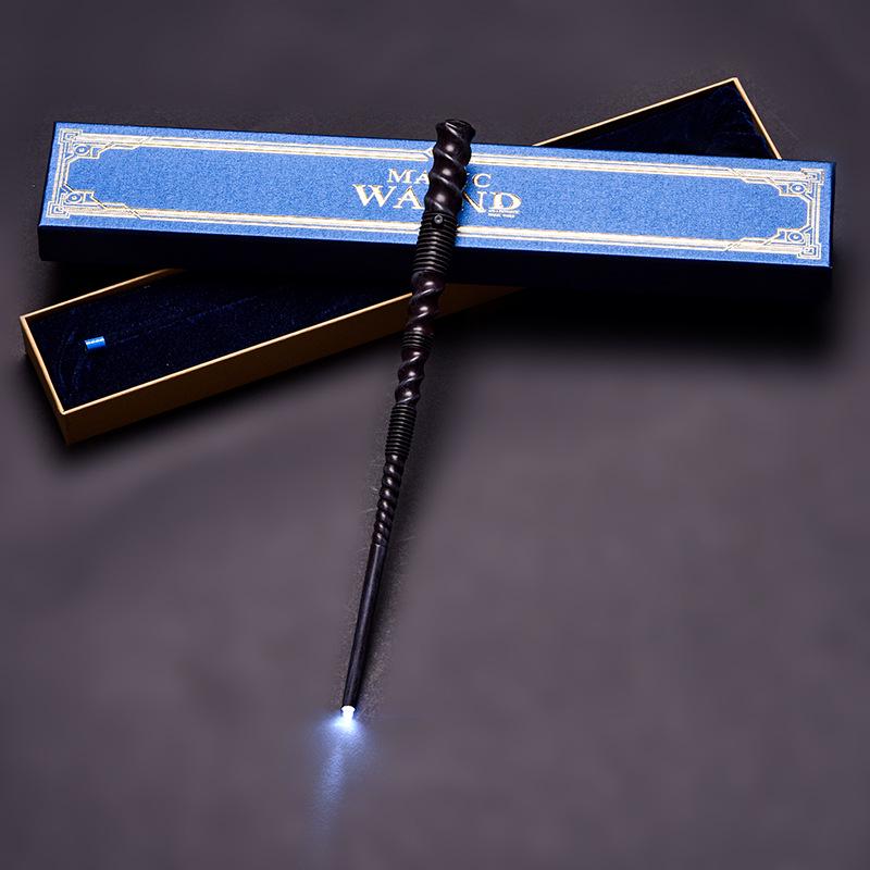 Harry Potter Magic LED Wand Set: Dumbledore & Hermione's Luminous Wands - Perfect Halloween Toy