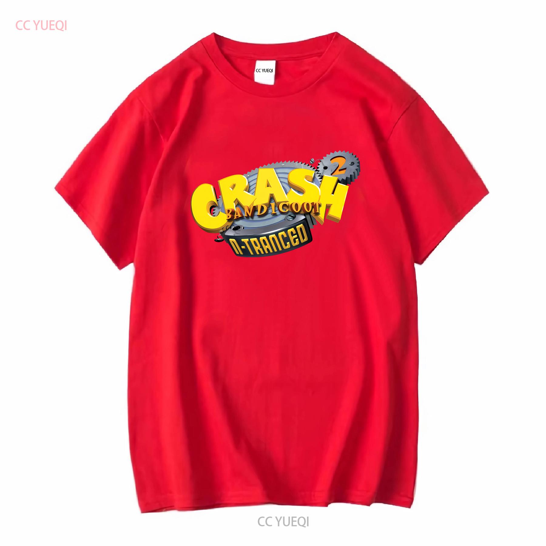 Crash Bandicoot 2 N Tranced T Shirt vintage Washed Soft Slightly designer clothes streetwear Casual fashion Stylish Unisex S