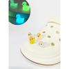 4pcs Duck Design Shoe Decorations, Fashionable Glow In The Dark Accessories For Clogs