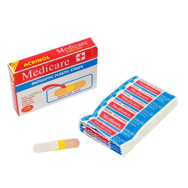 Hemostatic Patch 100pcs/set Bandage Plaster Bandage Emergency First Aid Non-woven Non-woven Breathable Waterproof Sterile Paste