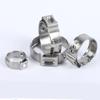 10 Stück-100 Stück Schlauchschellen Einohr Stufenlos 5,3-60mm 304 Edelstahl Schlauchschellen Cinch-Schellenringe zum Abdichten von Arten von Schläuchen