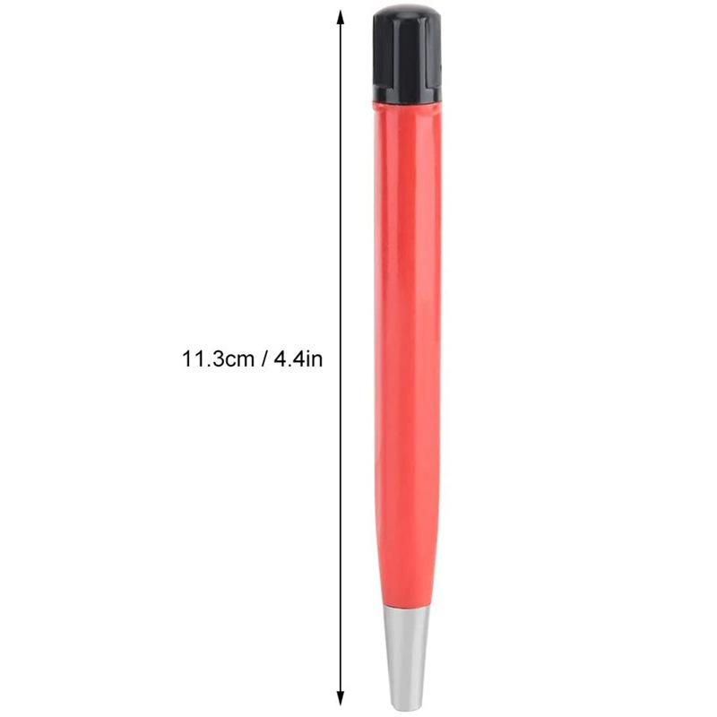 Watch Rust Removal Brush Pen Fiberglass Brass Steel Clean Scratch Polishing Tool Red Watch Repair Tool Watch Parts Brush Pen