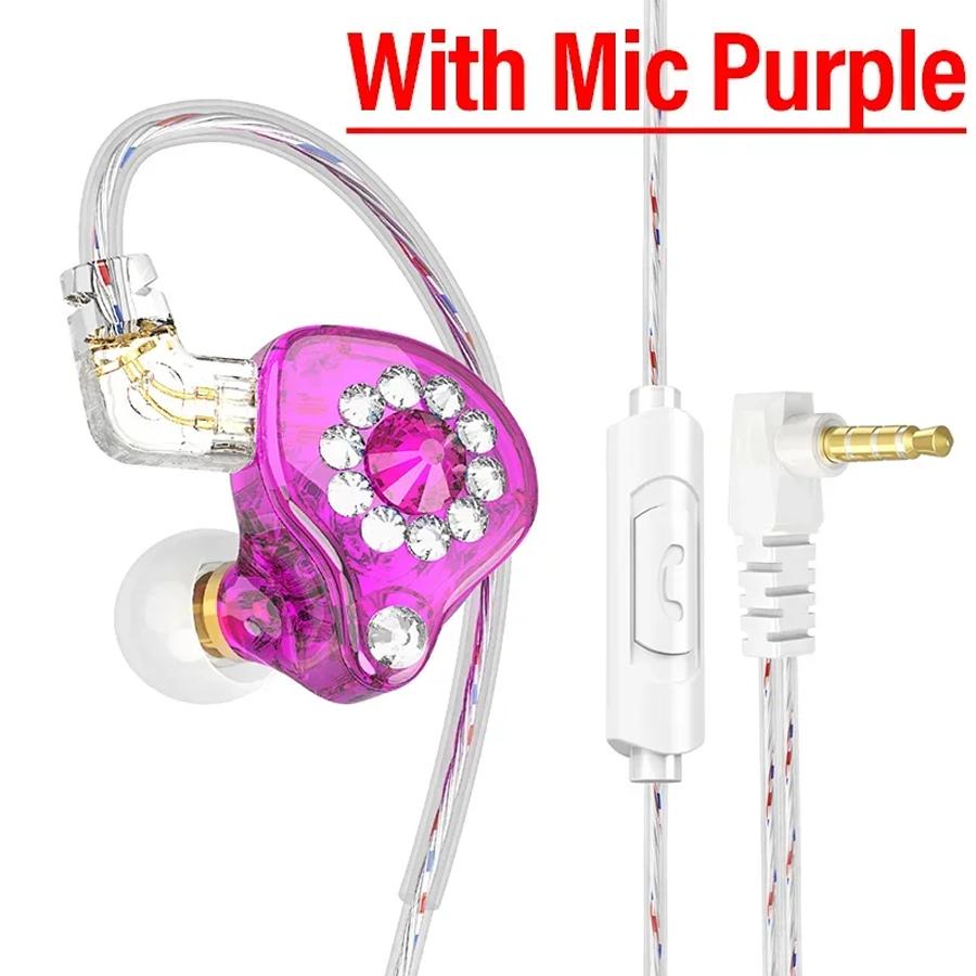 Fone de Ouvido Intra-Auricular QKZ AK6 Original 6 Unidades de Driver Dinâmico Fone de Ouvido Com Microfone Estéreo Esportivo HIFI Subwoofer Headset Monitor Fones de Ouvido