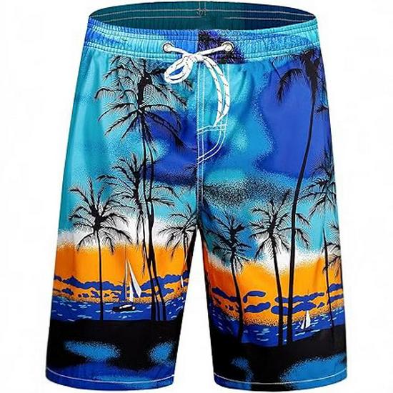 Vattentäta Snabbtorkande Strandshorts - Ledig Lös Passform, Sommarshorts med Vida Ben.