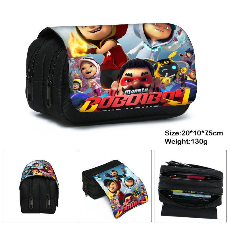 Elements Hero Boboiboy Layer Pencil Case With Spacious Storage For Students And Kids