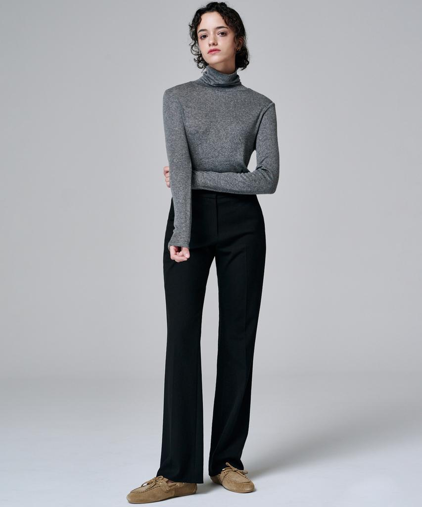 Marop 2131 Stretch Slim Bootcut Pants (Black)