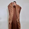 MQ201 Modest Satin Waist-Cinching Muslim Fashion Robe