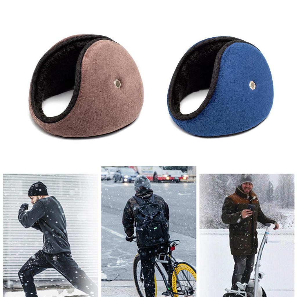 Adjustable Ear Muffs for Cold Weather Foldable Ear Warmers for All Age Cycling Earmuffs Soft Plush Ear Covers for Hiking