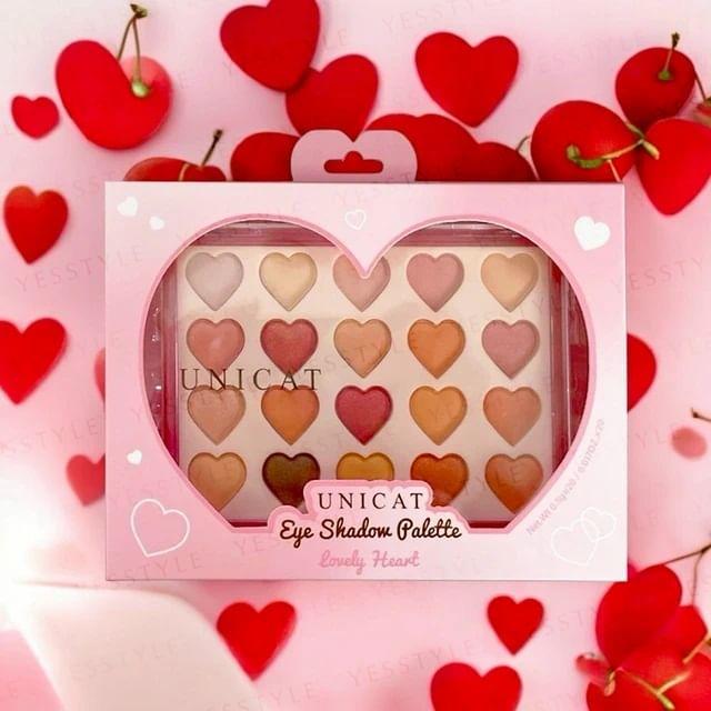 UNICAT - Lovely Heart Eye Shadow Palette Peach Blossom 1 pc