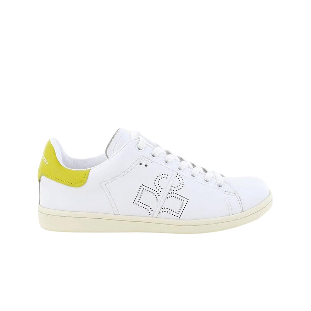 (w) Isabel Marant Bart Logo Leather Sneakers Yellow - 22ss