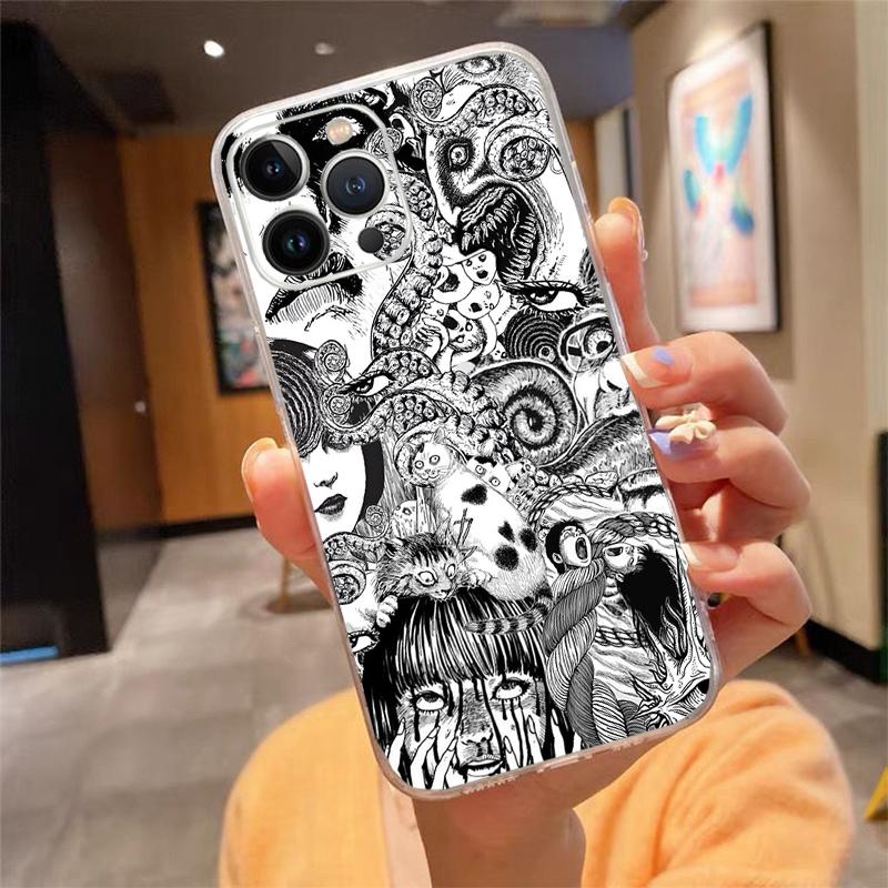 Phone Case For iphone 17 Pro Max Air 16 15 14 13 Pro Max 15 16 Pro 15Plus Horror manga Tomie Junji Ito