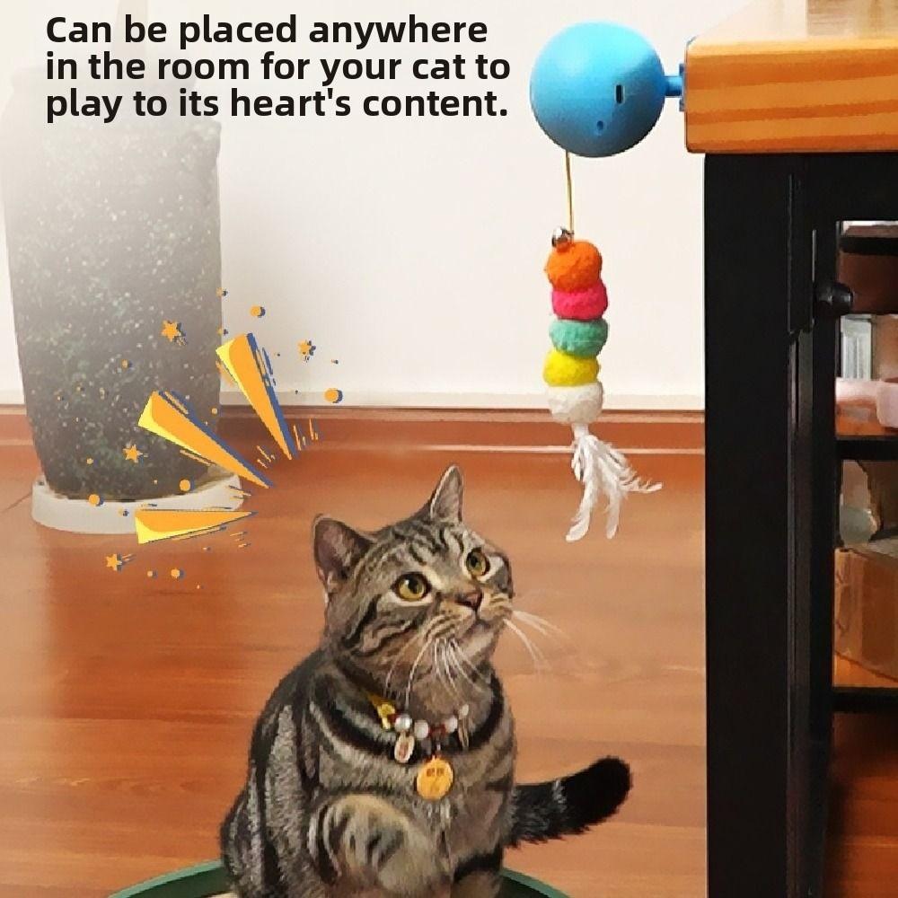 Creative Electric Door Hanging Toy Automatic Lifting Funny Elastic Rope Pet Toy Pet Self Play Rechargeable