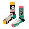 1 Pair Man Women Sock Original AB Tide Socks Colorful Cat Dog Koala Cow Cotton Socks Four Seasons Unisex Medium tube Socks Gift