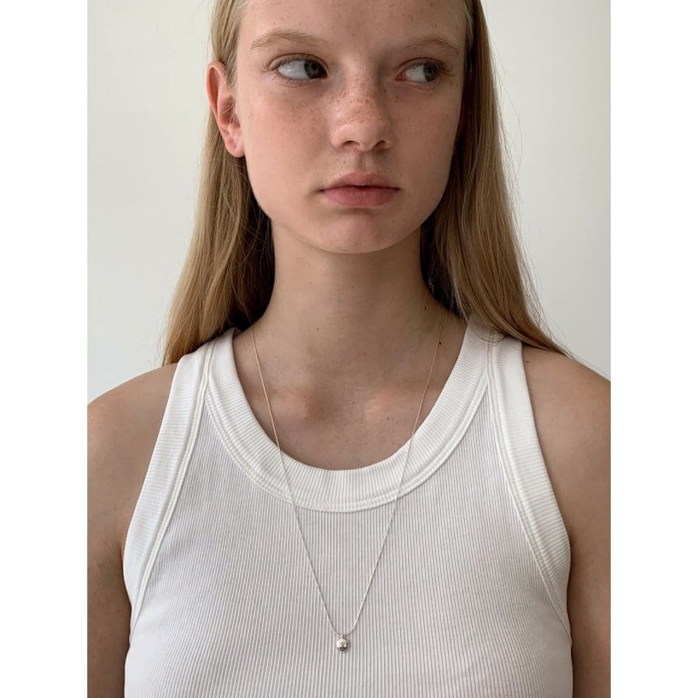 [Usual M.E]Tiny Pebble Long Necklace