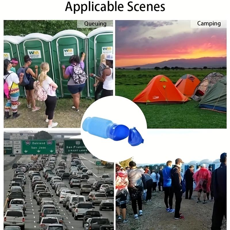 750ML Portable Emergency Urinal: Ideal for Children Adults and Travelers Mini Outdoor Shrinkable Urine Bottle & Car Camping Pee Funnel for Men &Women
