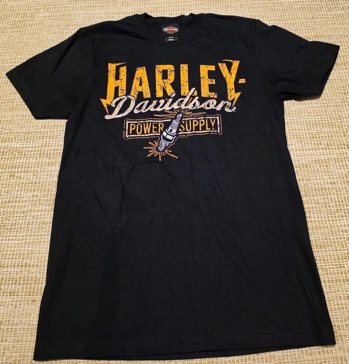 

Harley-Davidson Black Graphic T-Shirt Riverside California Motorcycle Size S L