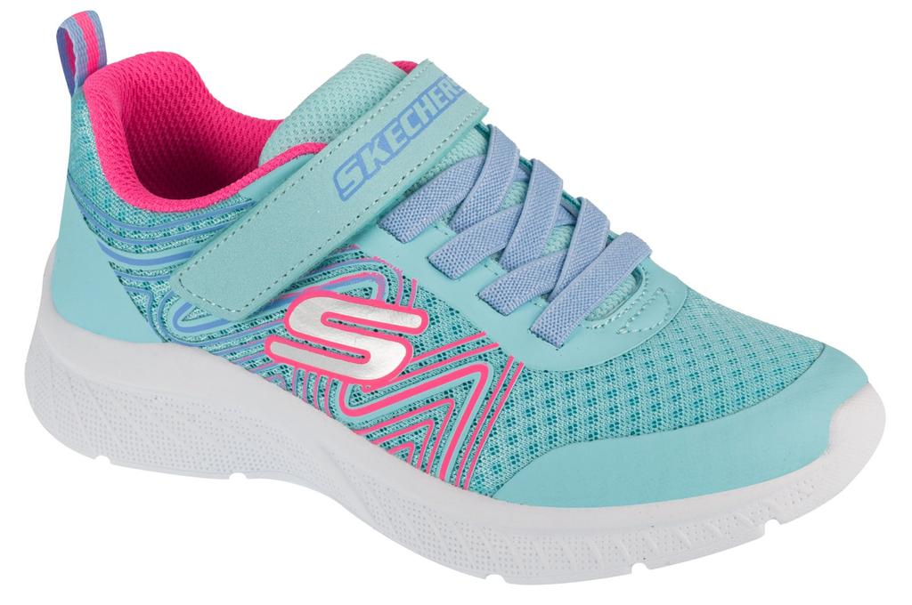 Skechers Microspec Plus - Swirl Sweet, for Girl Blue Sneakers
