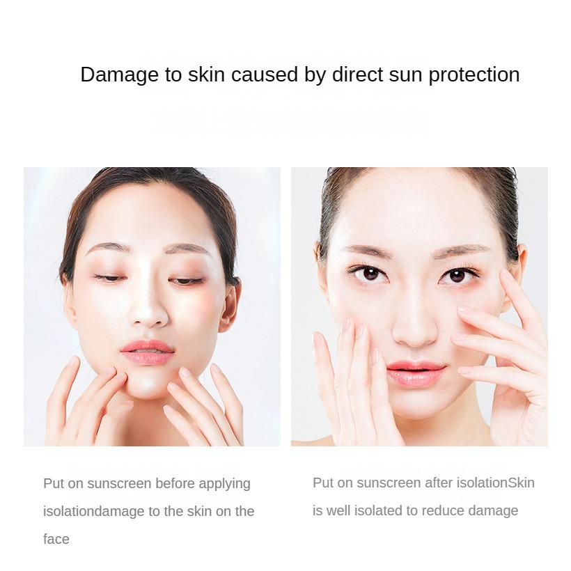 Sada tříbarevného setu Segregation Cream Sunscreen Set Box Celotělová izolace obličeje Sada korektorů proti ultrafialovému opalovacímu krému