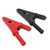 10pcs Electric Test Clip Brass Red Black 4mm 0.2in Hole 20mm 0.8in Open Type Copper Testing Clamp for Power Test