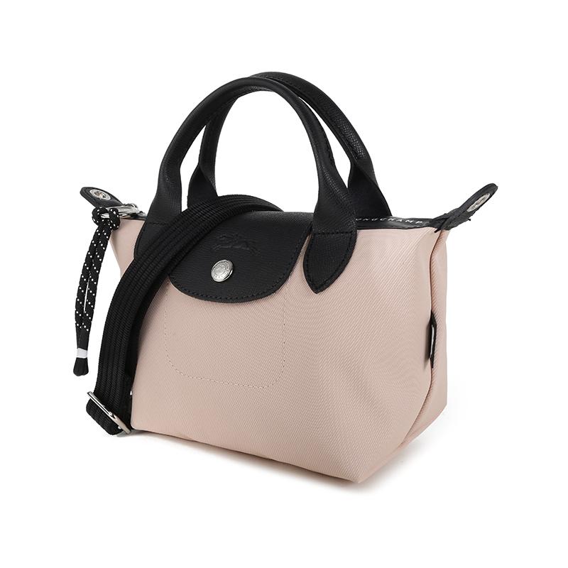 New LONGCHAMP Le Pliage Energy Recycled Canvas Dumpling Bag One Shoulder Handbag Mini Women's Nude 1500HSR542