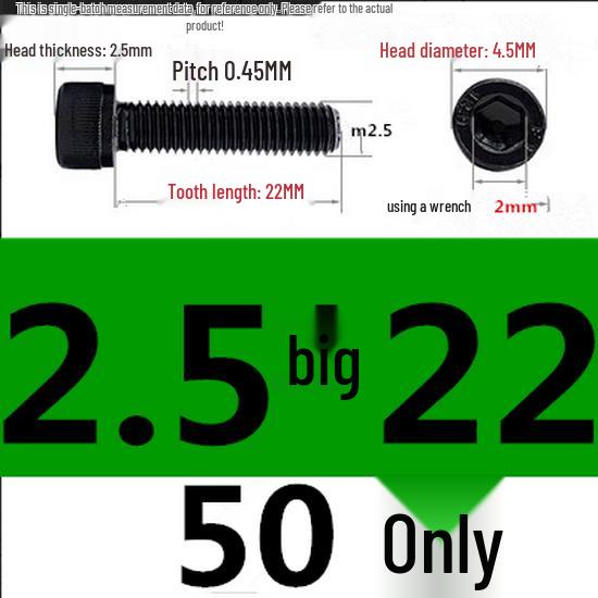 High-Strength Grade 12.9 Internal Hex Head Screws M1.4-M20
