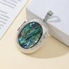 Shell Pendant With Electroplated Finish For Jewelry Making And Gift