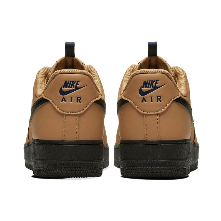 New Nike Air Force 1 Low Wheat Black BQ4326-700