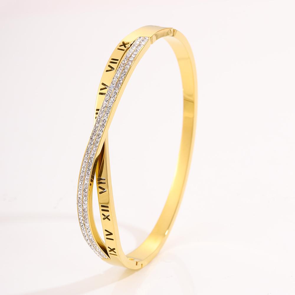 Titanium Steel Non-fading Women's Light Luxury Personalized Design Gold Fashion Trend Jingle