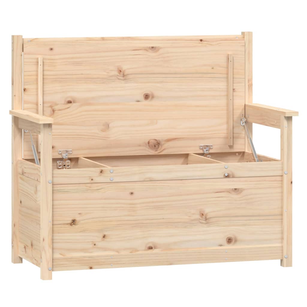 Vidaxl Bench, 112.5X51.5X96.5 Cm, Solid Pine Wood