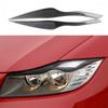 2PCS/Set Carbon Fiber Car Headlight Eyebrows Decoration Stickers For BMW E90 3 Series 2005-08 Auto Styling Exterior