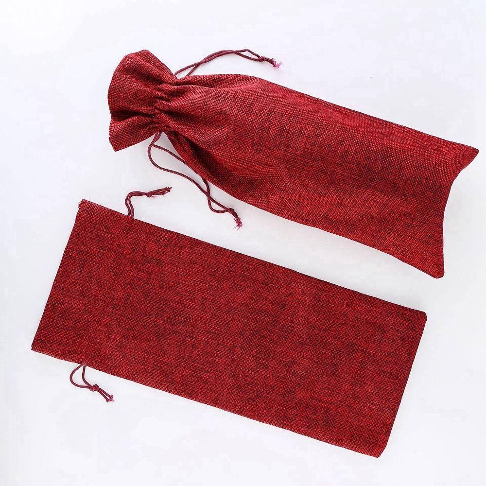 750ml Gift Burlap Linen Party Decoration Wine Bags Wine Bottle Covers Packaging Bag Champagne Pouch