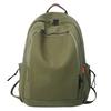 Verão Novo Cor Sólida Grande Capacidade Mochila Casual Street Trendy Estudante Fresca Mochila Outdoor