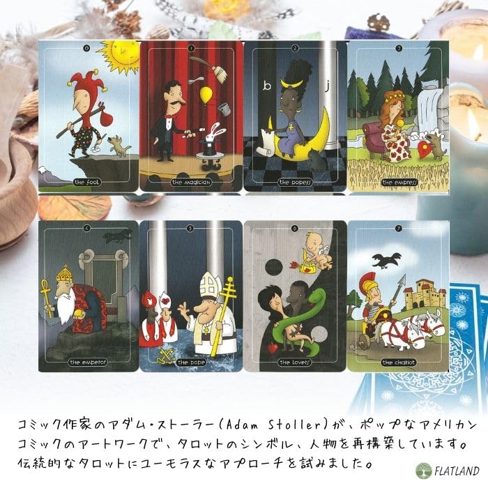 The Stoller Tarot In a 78 Tarot with Japanese Tin Case Tin, Mini-Size Cards, Authentic, Instructions,