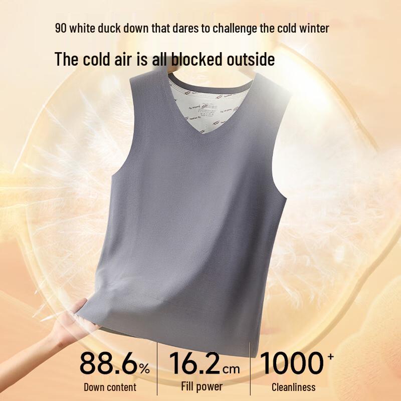 Langsha Men's 90% Down Antibacterial Warm Vest