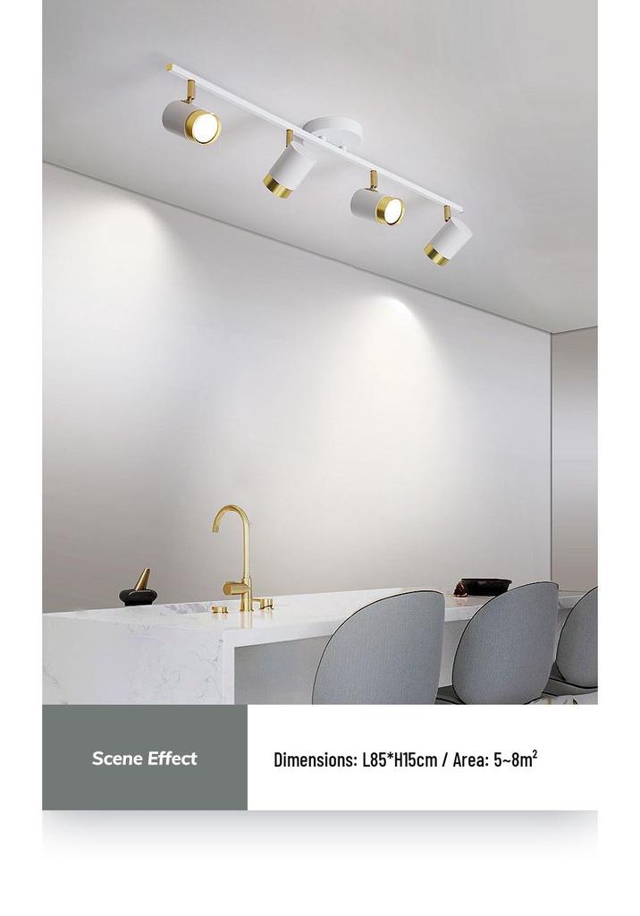 Nordic LED Ceiling Spotlight for Bedroom, Living Room, Background Wall, and Cloakroom