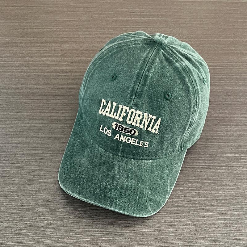 Unisex Retro Distressed Embroidered Baseball Cap for Large Heads - Outdoor Sports Sunshade