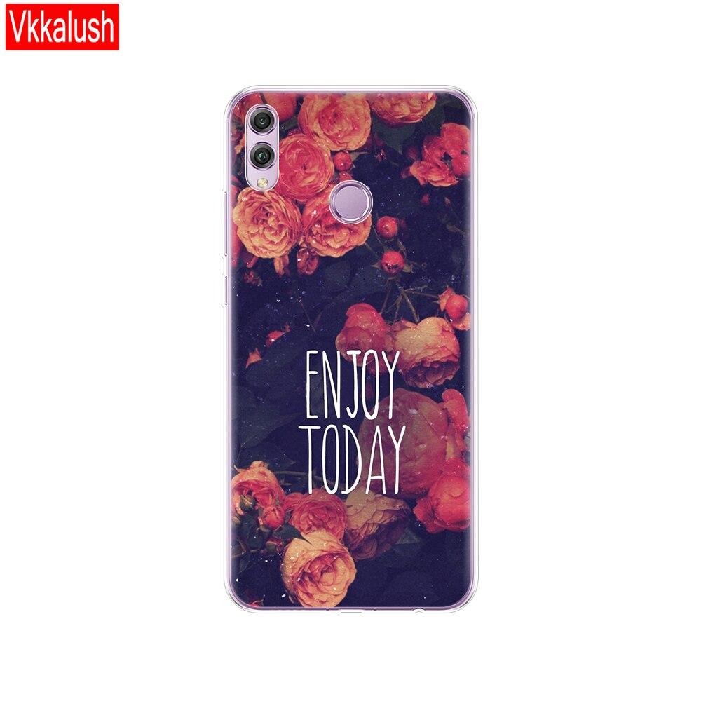 3 coques compatibles Huawei Honor 8X gel Souple résistant Anti Choc avec Impression de qualité (Pack#5