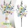 Realistic Easter Flower Bouquet Colorful DIY Easter Egg Decor Decorative Artificial Berries Floral Party Decoration