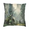 Fashion Anime Cartoon Game Nier Automata Square Throw Pillow Cover Decoration Printing Sexy Girl Yorha Cushion Cover For Car