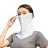 Anti-UV Ice Silk Neckline Face Gini Mask With Neck Flap Driving Face Shield Veil  Fishing