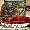 Custom Name Personalized Power Rangers Print Tapestry, Wall Art Decor, Bedroom, Dorm, Apartment, LivingRoom, Party Backdrop, Gift for Birthday