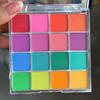 16 barev Kouzelný zrcadlový prášek na nehty Třpytivý třecí prach Pigment na manikúru Y2K Metalický holografický prášek na lakování nehtů