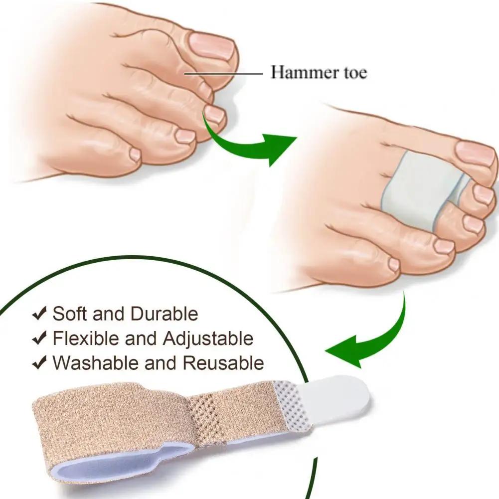 2/6/18/24Pcs Toe Finger Straightener Hammer Tape Hallux Valgus Corrector Bandage Toe Separator Splint Wraps Foot Care Supplies