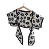 New shoulder silk scarf shawl women's spring and autumn summer fake collar air-conditioned room vest decoration with neck protection double-layer scar