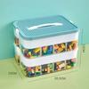 Kids LegoClassified storage Stackable Building Block Storage Box Transparent Dustproof Moisture-proof Plastic Storage Boxes