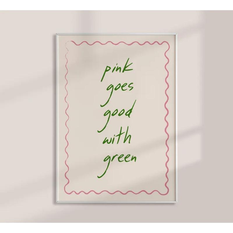1 pz Più Amore Per Favore Poster Minimalista Citazioni d'Amore Romantiche Spagnole Pittura su Tela Decorazione Negozio di Torte Caffetteria Libreria
