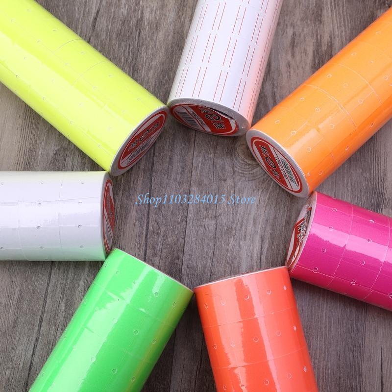 R6FF 10 Rolls Single Price Labels for Mx-5500 Labeller Labels Tape Roll Set