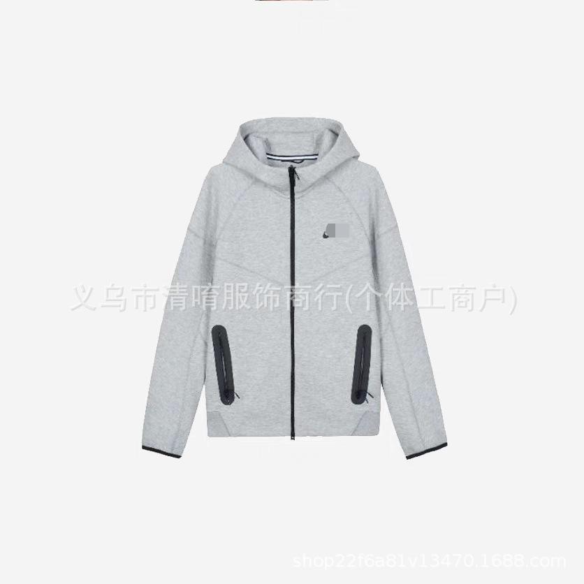 Herren Winddichte Strick Kapuzenjacke für Frühling/Herbst Sport Lässig Training FB7922